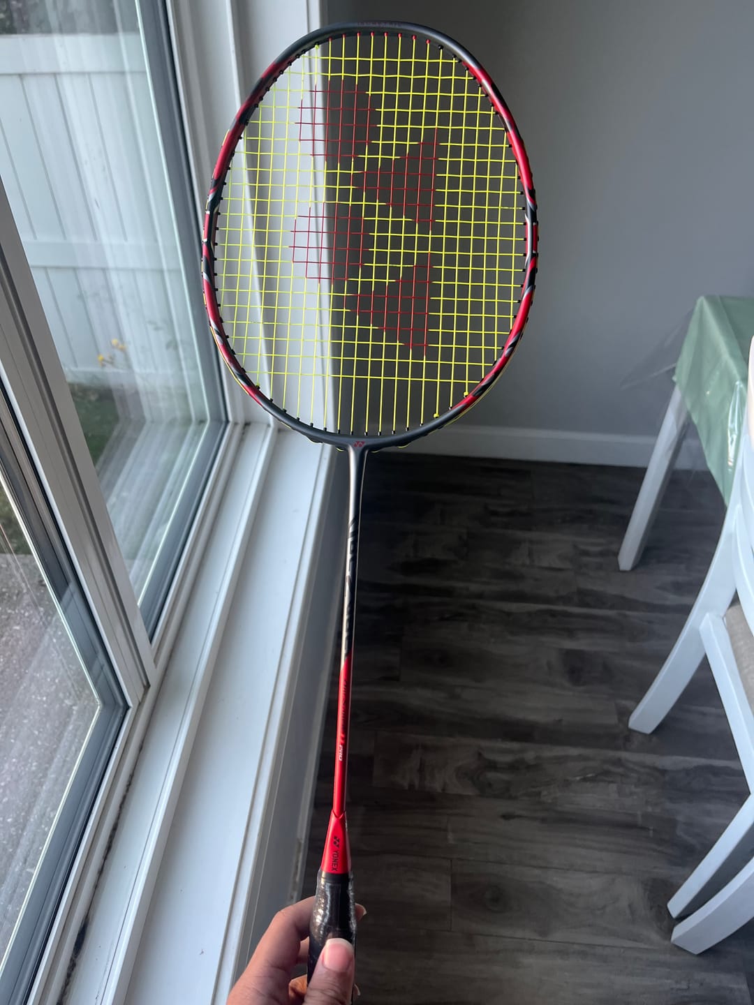 Customer photo review of Yonex Arcsaber 11 Pro Unstrung Badminton Racket [Red]
