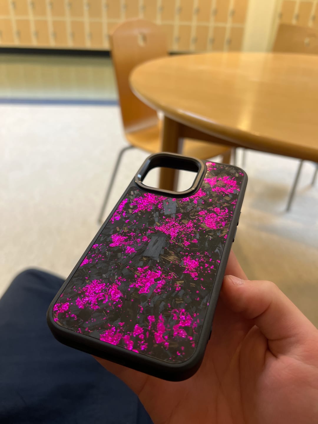 Customer photo review of Forged Carbon Purple – MagSafe