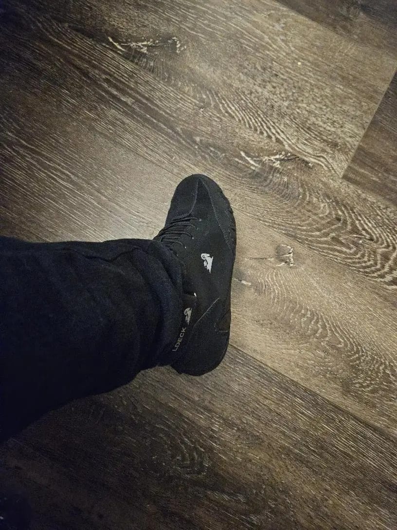Customer photo review of Men Women Velcro Suede High Boots Beck Shoes (Unisex)