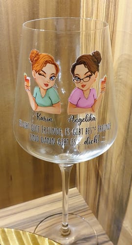 Angelika L. review of Beste Freunde - Personalisiertes Glas für Sommergetränke image 1 out of 1