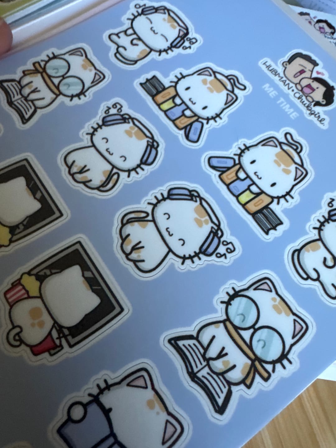 Customer photo review of Sticker Sheet - Me Time