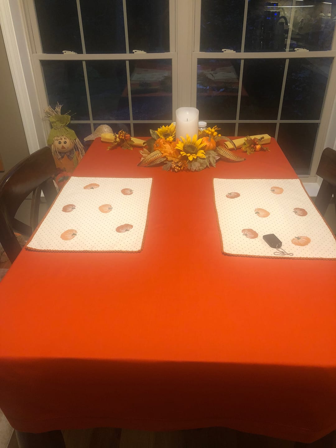 Customer photo review of Cotton Linen Hemstitch Tablecloth