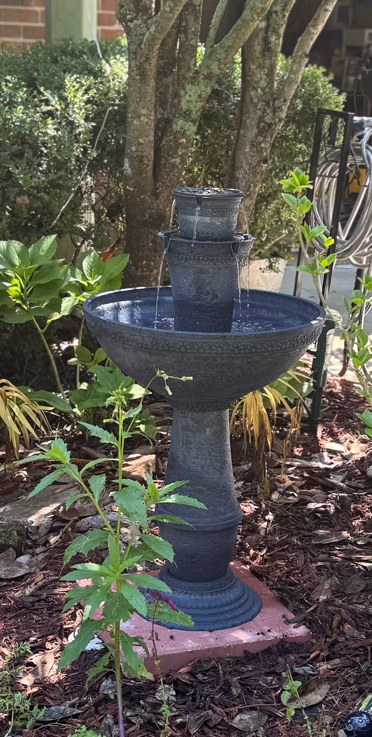 Customer photo review of Adria Cordless 8-in-1 Modular Fountain with Timer