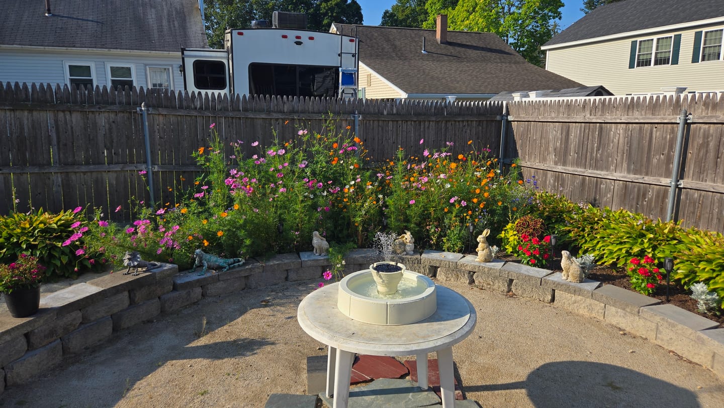 Customer photo review of Lago 22.5" Instant Pond Fountain
