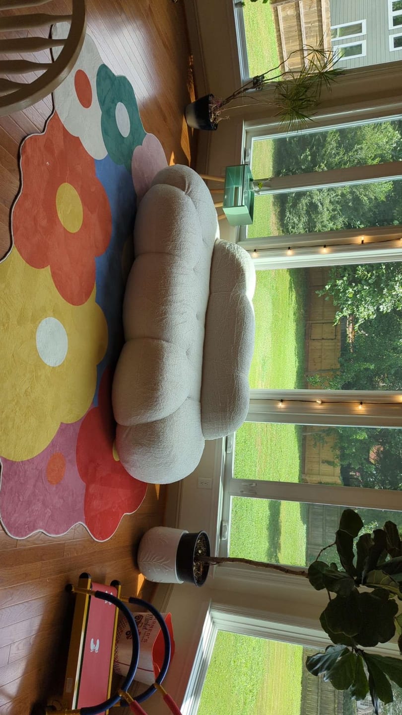 Customer photo review of Funky Flowers Rug