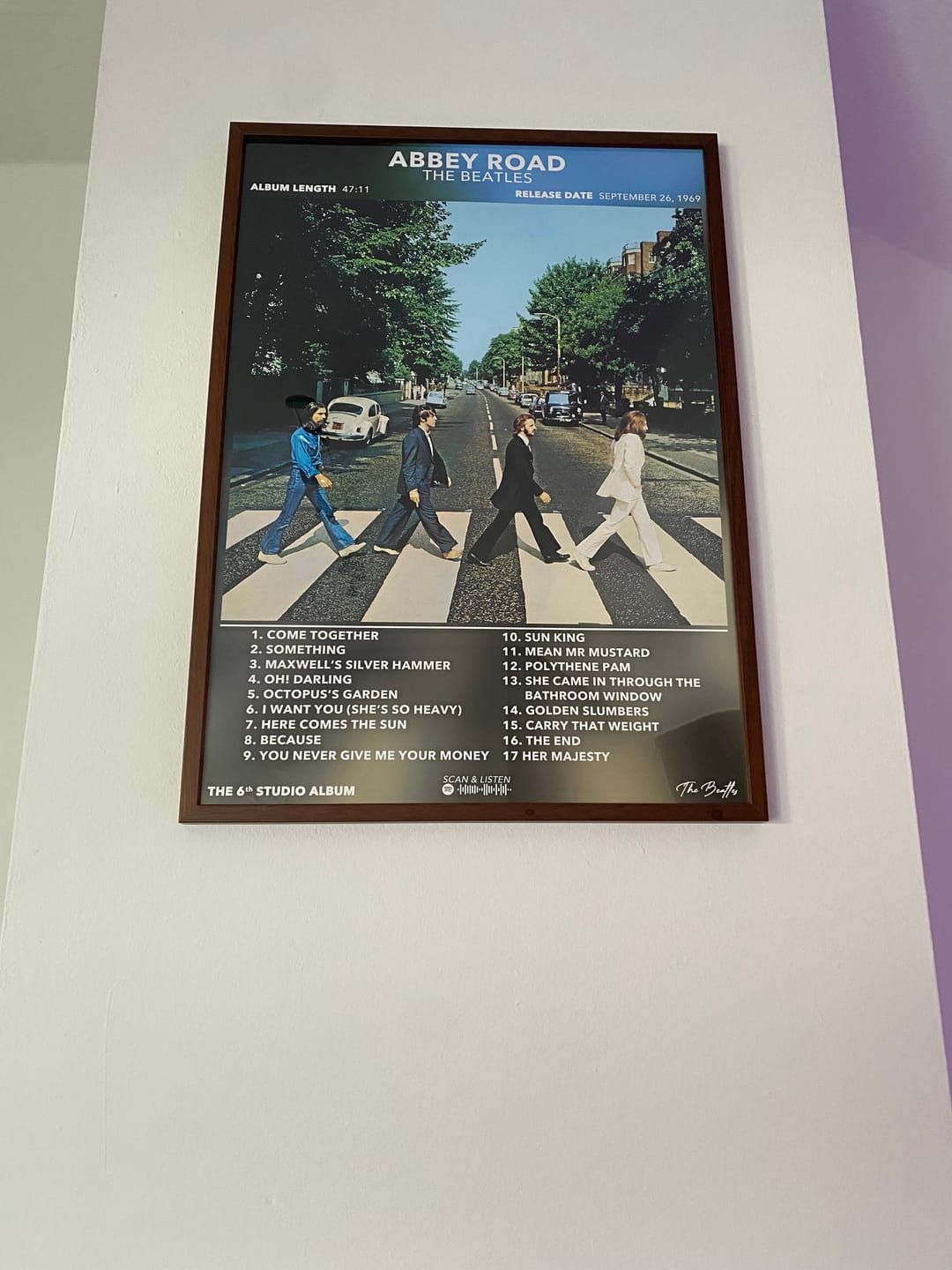 Customer photo review of Poster Abbey Road The Beatles