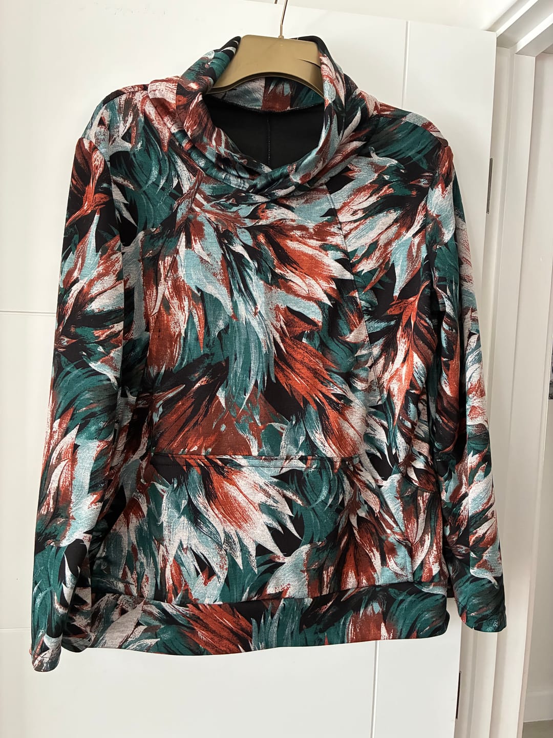 Customer photo review of Tropical Blooms Digital Modal-Touch Jersey Fabric