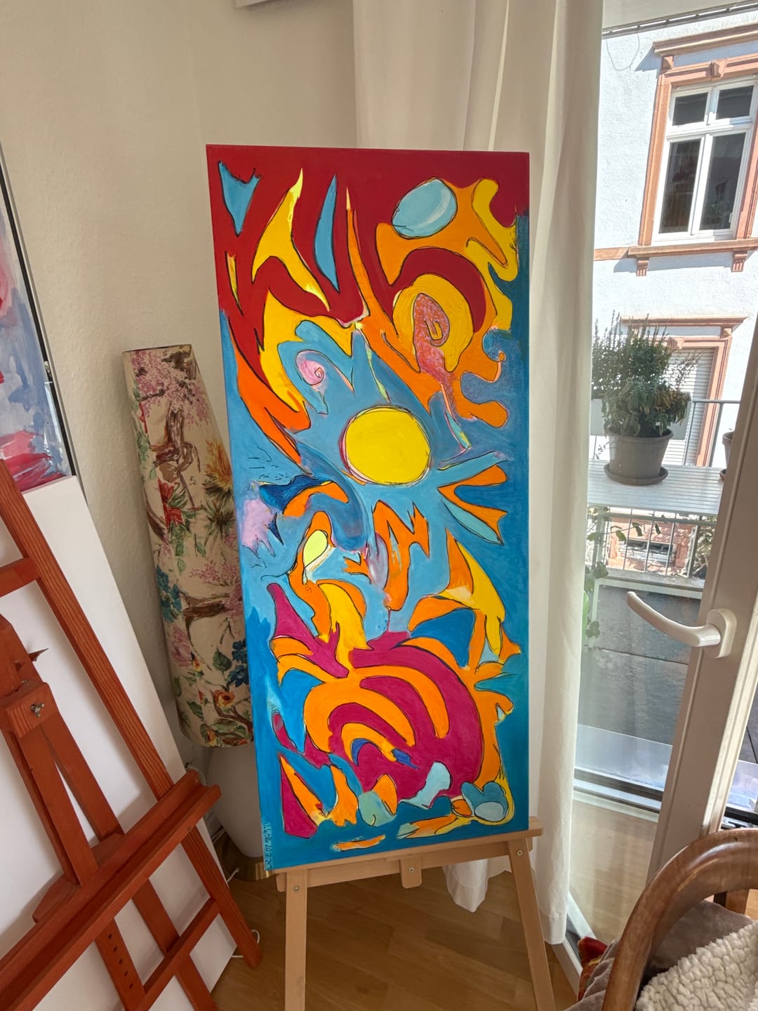Customer photo review of Acrylfarbe - Coelinblau