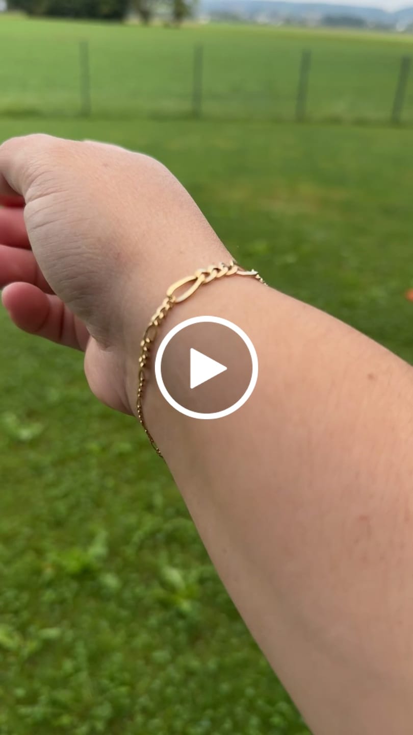 Customer video review of Zanjir-e Figaro Conic – Do Noghteh (Konisches Figaro-Armband, Doppel-Akzent)