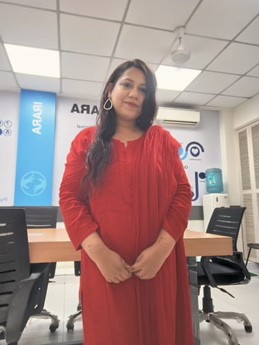Customer photo review of Aleyna Red Rayon 3 Piece Set