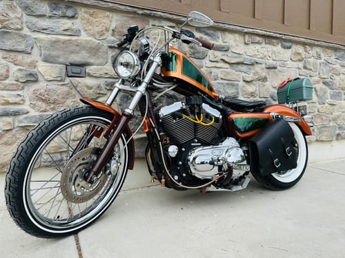 Customer photo review of H-D® Sportster Left Side Solo Bag - SL012