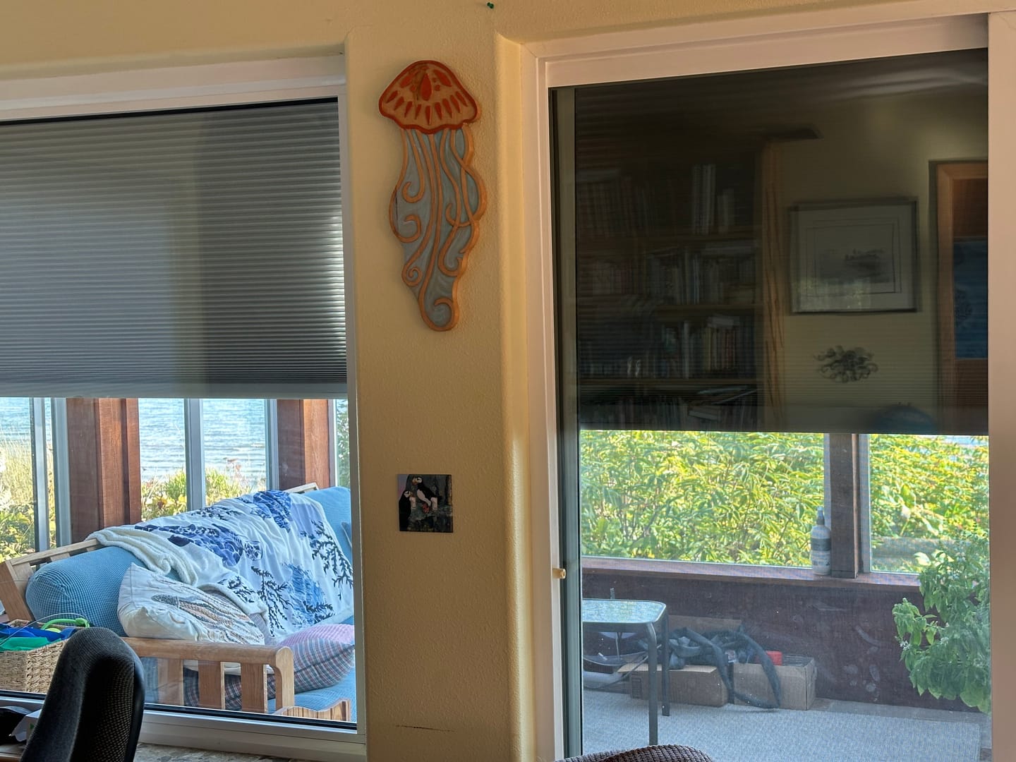 Customer photo review of SmartWings Motorized Blackout Cellular Shades Nowa