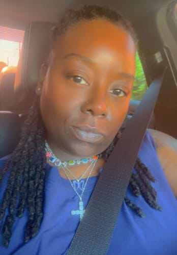 Customer photo review of Solstice Gemstone Necklace White Gold