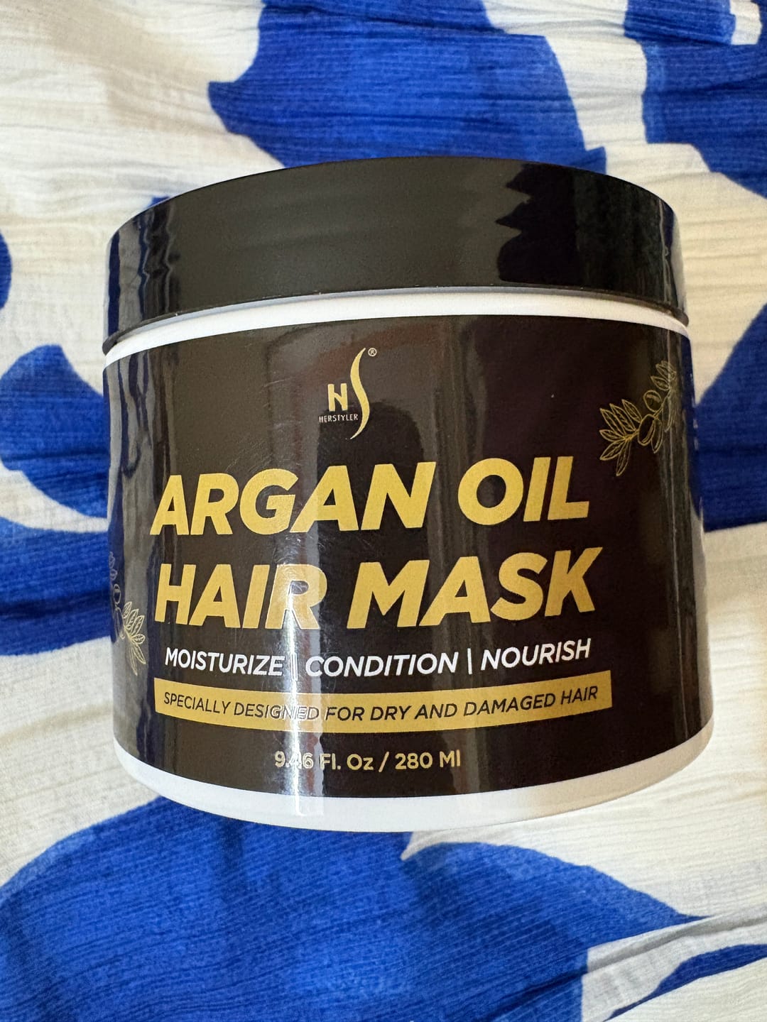 Customer photo review of Argan Oil Hair Mask