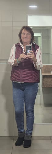 Customer photo review of Burgundy Classic Jacket