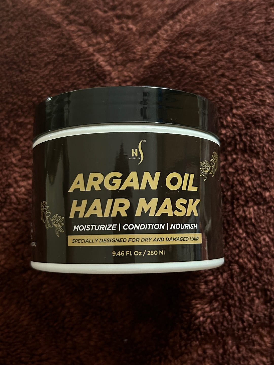 Customer photo review of Argan Oil Hair Mask