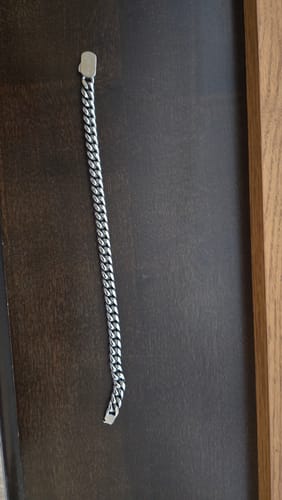 Customer photo review of Cuban Link Bracelet (Silver) 8MM