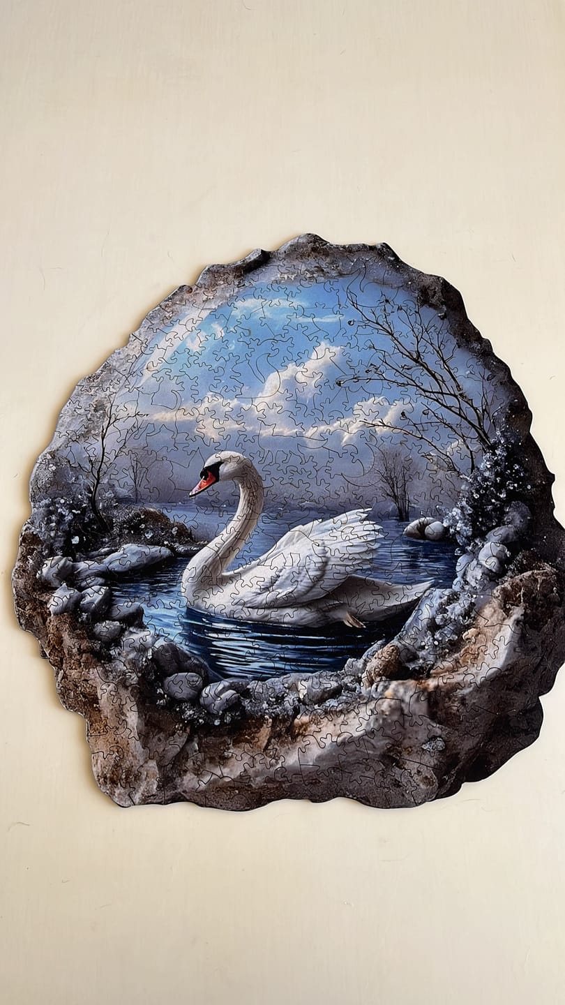 Customer photo review of Kristal Kuğu  - Ahşap Puzzle