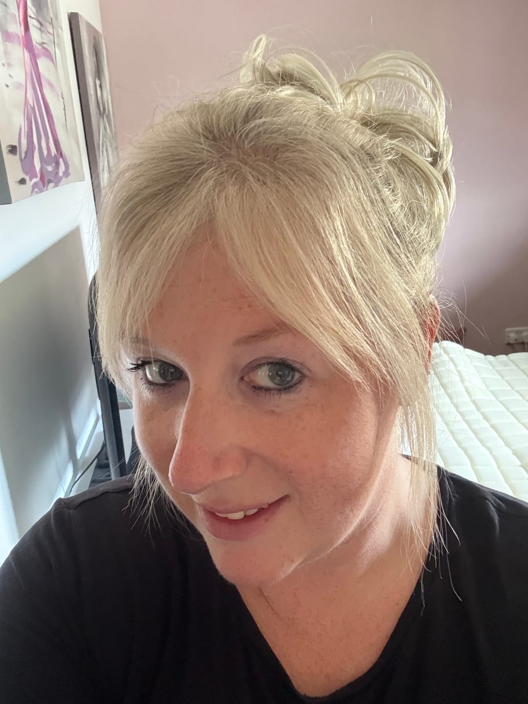 Customer photo review of Stranded Bun Duo - Curly & Flicky Styles - Colour #112/600 Luna Sky