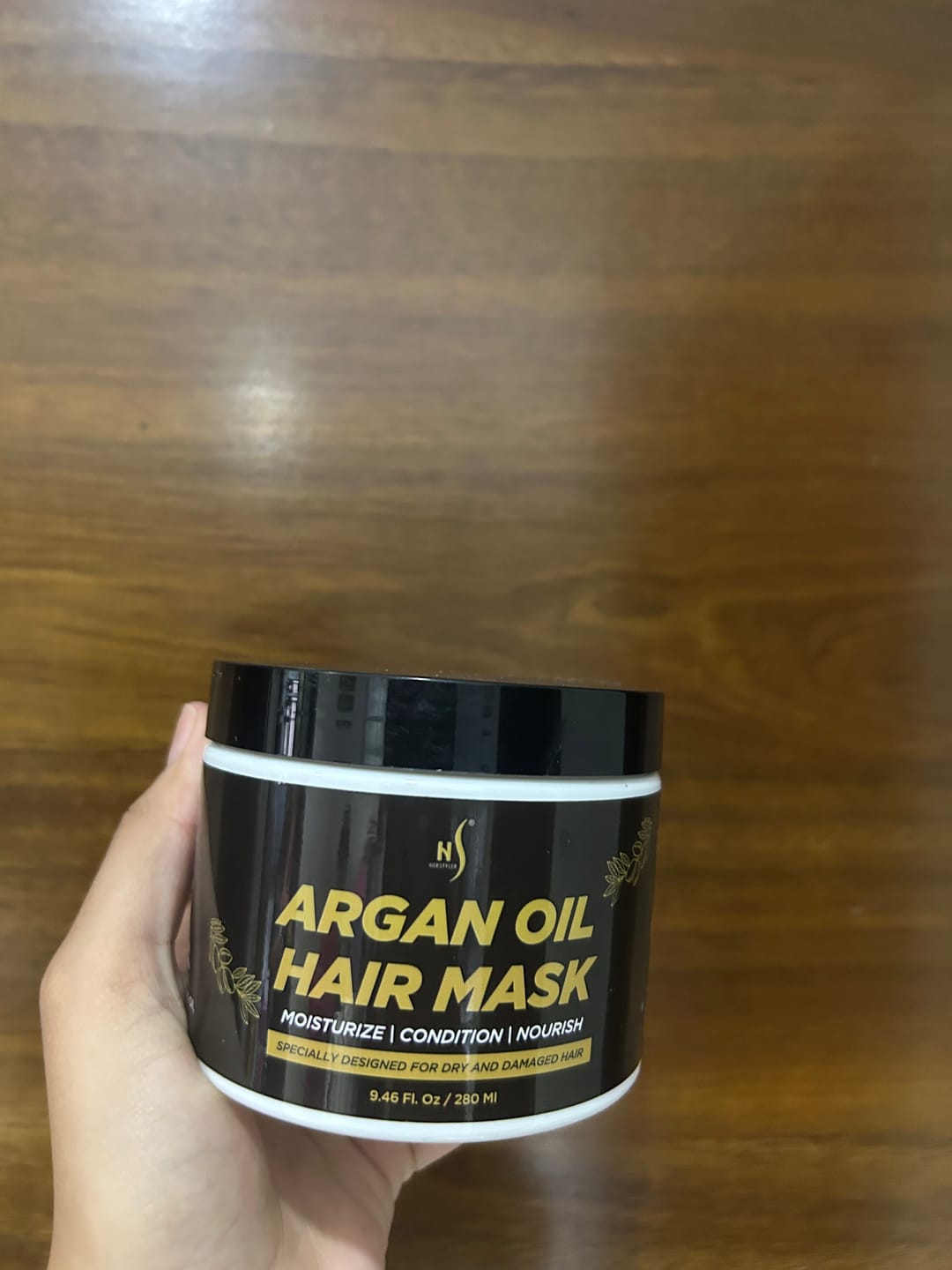 Customer photo review of Argan Oil Hair Mask