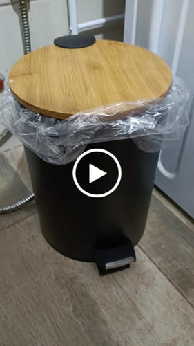 Customer video review of Tacho Basura Cesto Residuos 7 Litros Pedal Acero Homilu