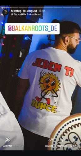 Customer photo review of Jebem ti sunce Oversize T-Shirt (Restbestand)