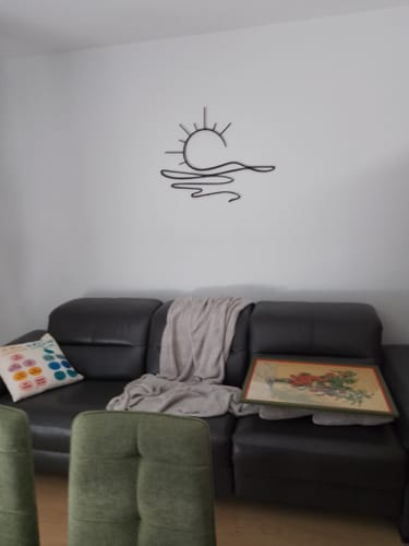 Customer photo review of Décoration Murale en Métal - Soleil (SUN.03)