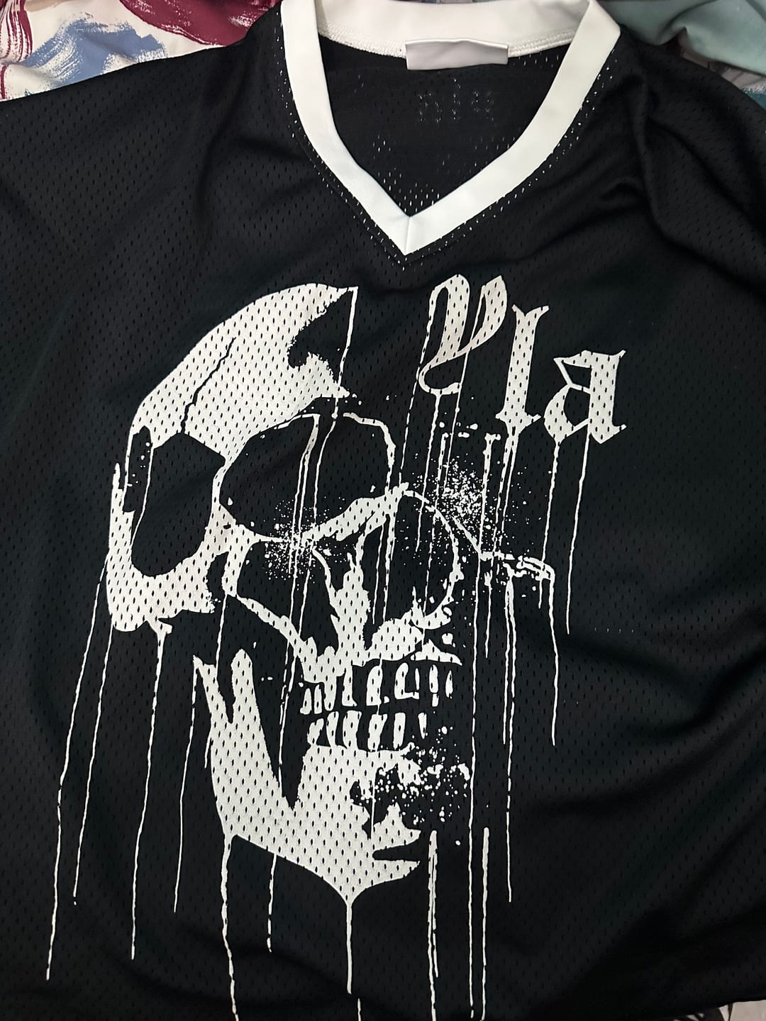 Customer photo review of 4015 - Drippy Skull Jersey
