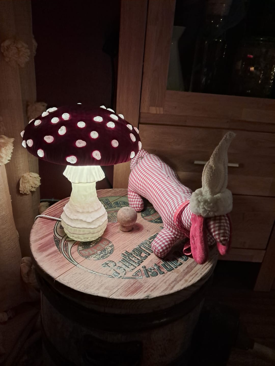 Customer photo review of Amanita Pilzlampe – Magische Tischlampe in Fliegenpilz-Design für dein Zuhause