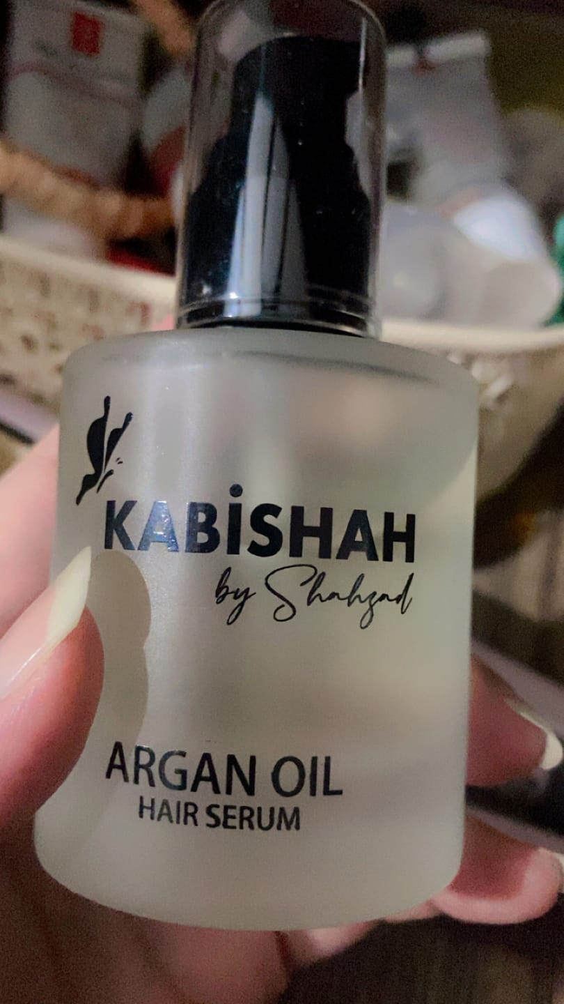 Customer photo review of Hair Care Bundle: Argan Oil Hair Serum + Shampoo
