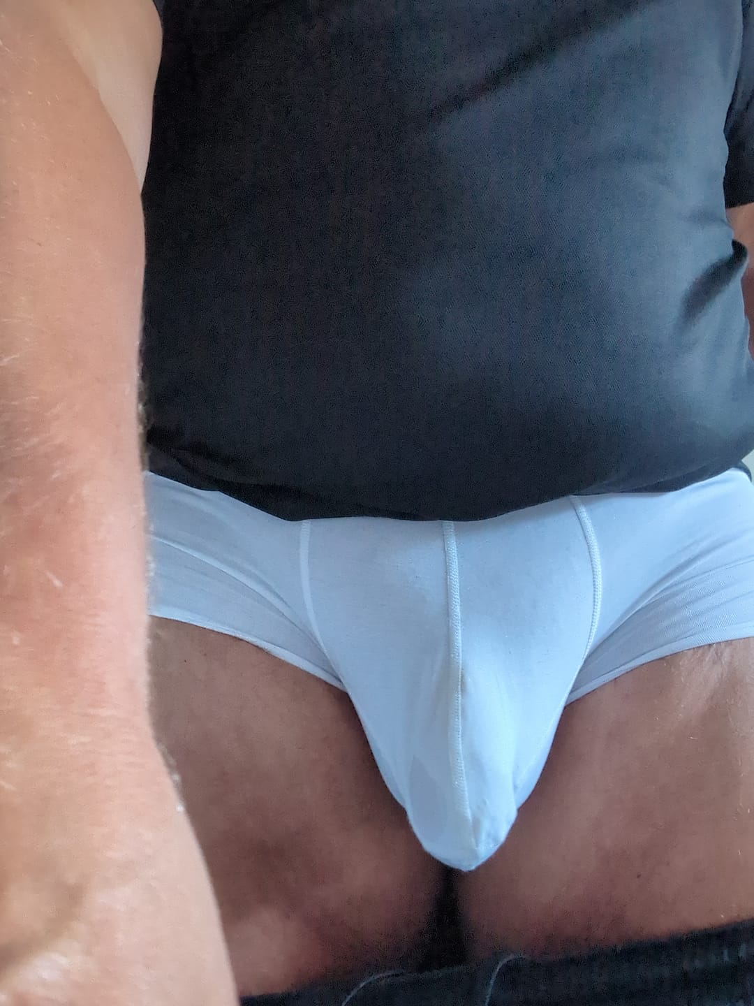 Customer photo review of 3 Pack Mens Sculpt Bulge Shape Support Pouch Underwear