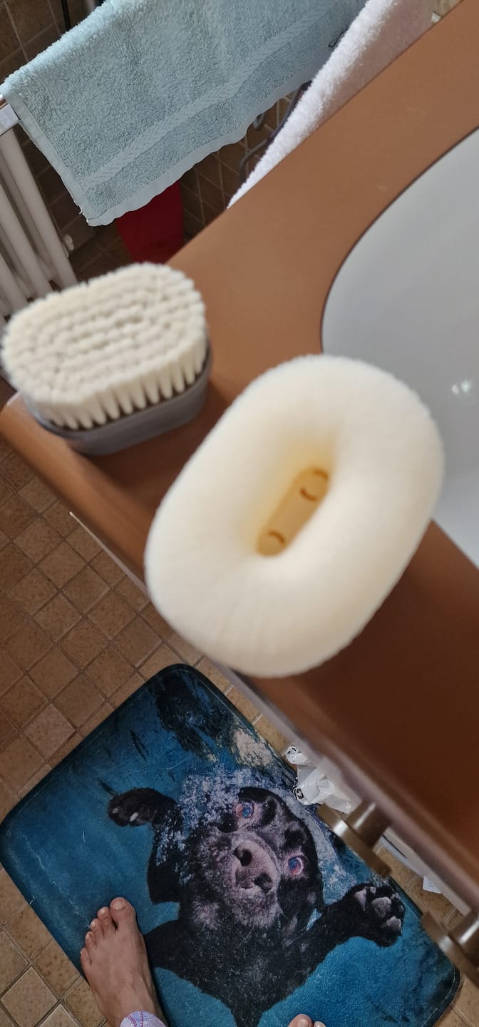 Customer photo review of Doyoo Pure Zubehör - Aufsätze Peelingschwamm und Waschbürste