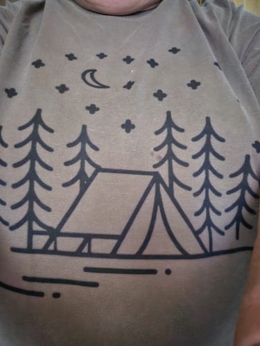 Customer photo review of Under The Stars T-shirt