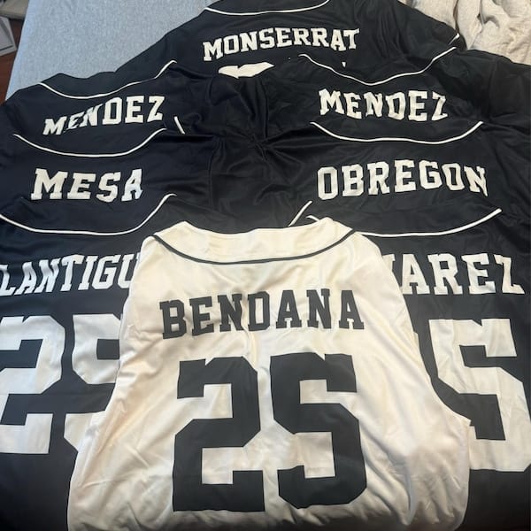 Customer photo review of Custom Bachelor Party Groom & Groomsmen Baseball Jersey Shirt W4