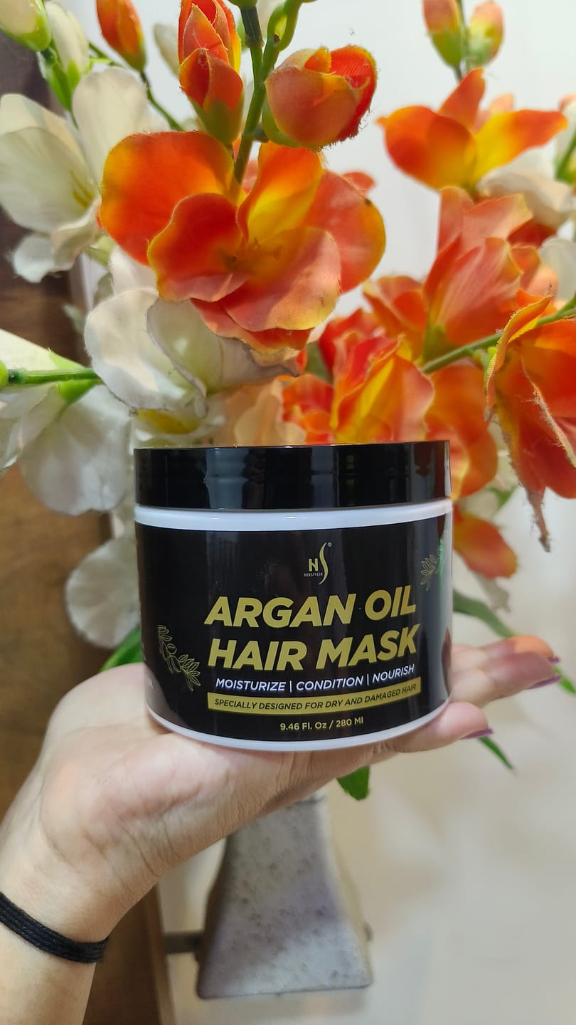 Customer photo review of Argan Oil Hair Mask