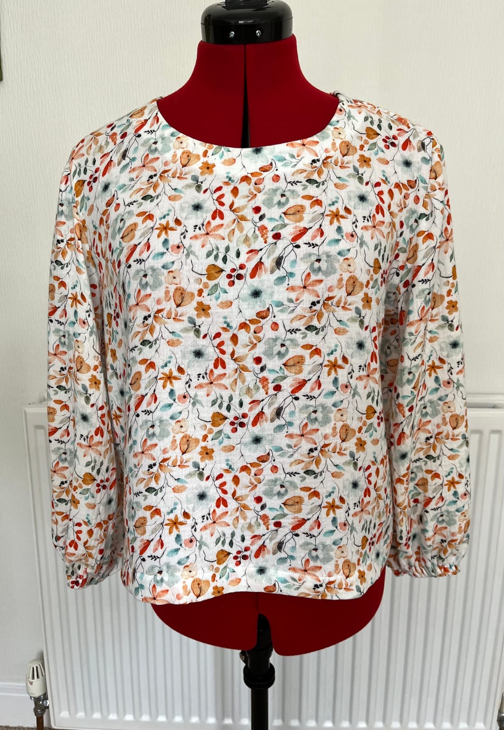 Customer photo review of Vibrant Florals Double Gauze Fabric