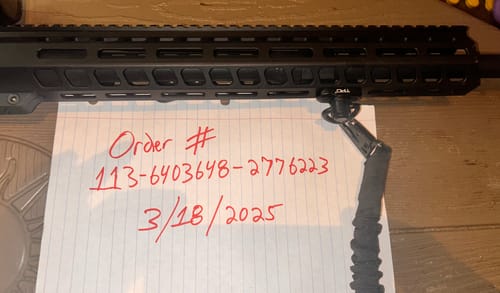 Customer photo review of 2 PCS M-LOK QD Sling Swivel with Rail Adaptor for M-LOK Handguard