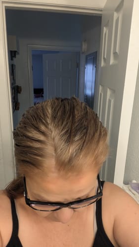 Customer photo review of Instant Dye Shampoo