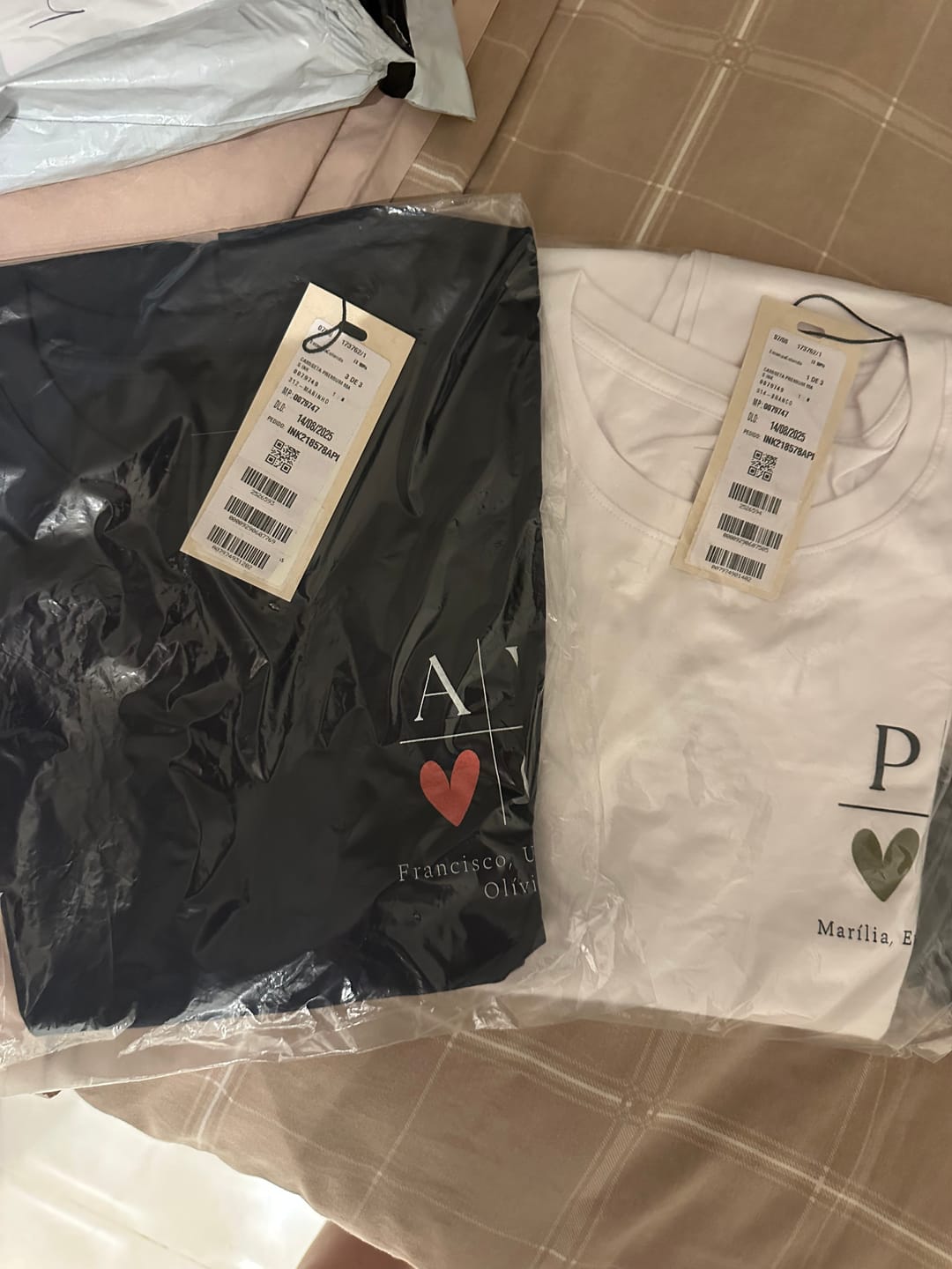 Customer photo review of Camiseta Personalizada PAI MINIMALISTA - Algodão Peruano