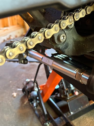 Customer photo review of Footpeg Bracket Brace Bar for Talaria Sting MX3, MX4, MX5
