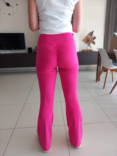 Customer photo review of The Lily Belle Flared Leggings