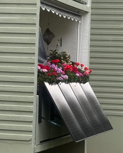 Customer photo review of Ray Beton Balkon Balkonkraftwerk