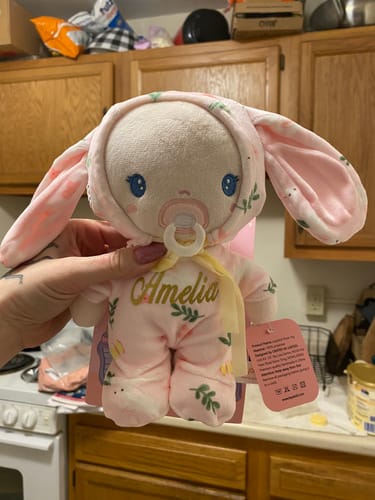 Customer photo review of Personalized Bunny Baby Girl