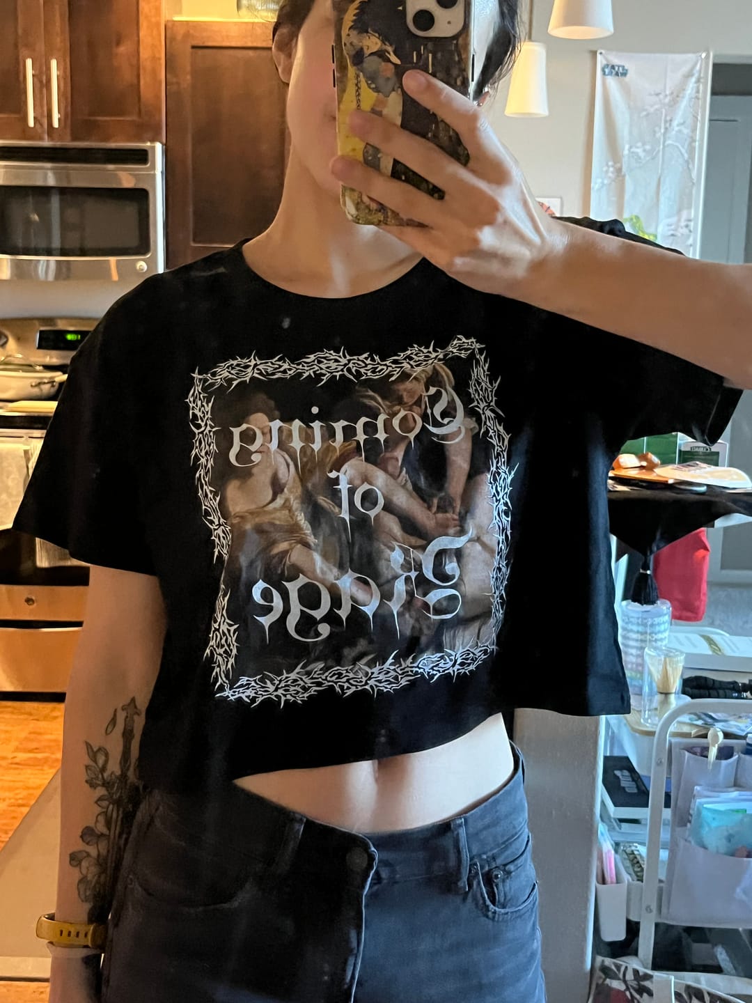 Customer photo review of Coming of Rage Crop Tee
