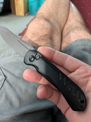 Customer photo review of Striker Auto Switchblade Knives