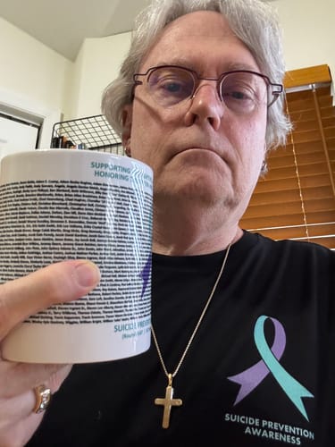 Customer photo review of Round 147 - White Glossy Mug (20 oz)