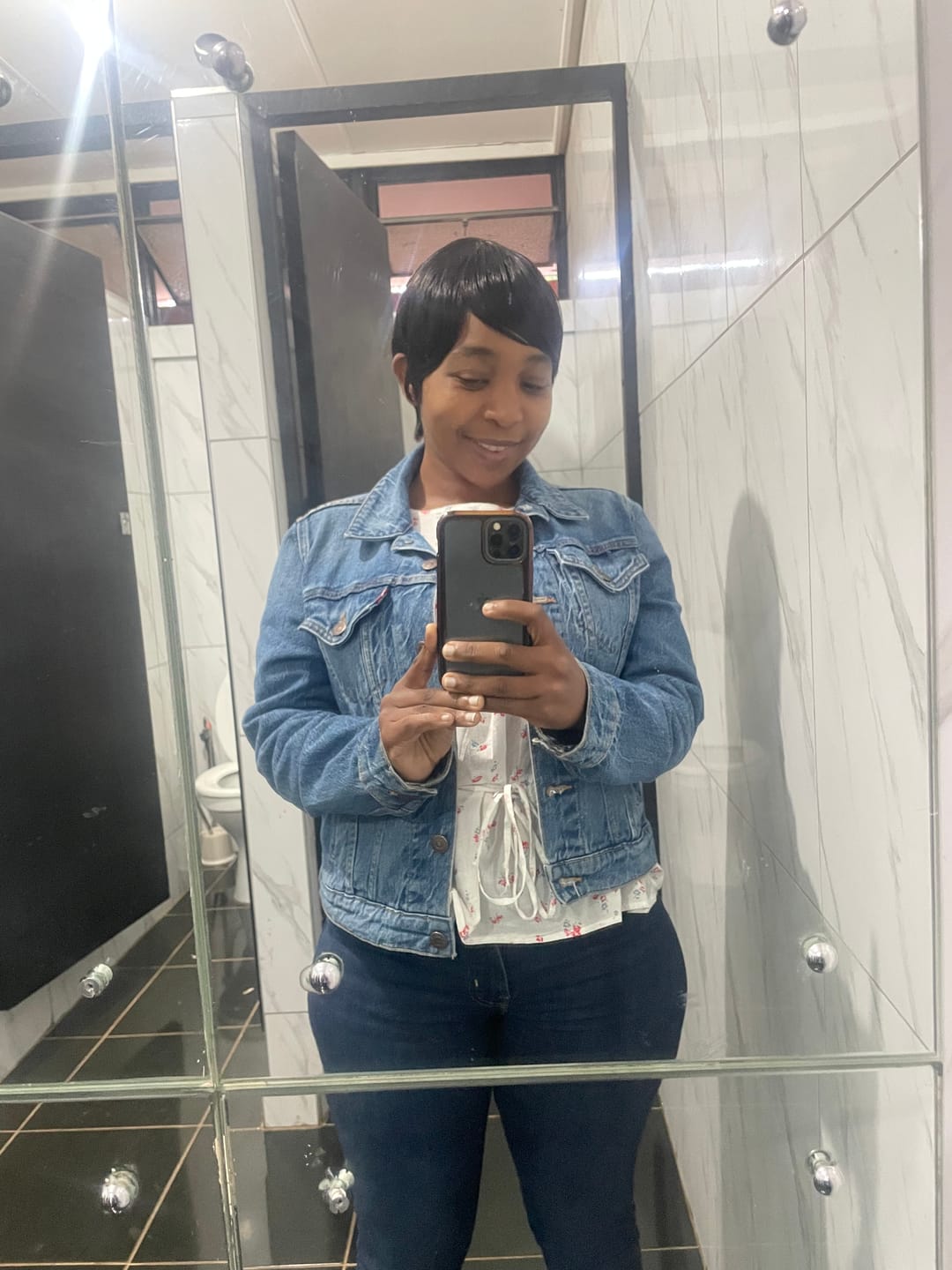 Customer photo review of MUSA - Brazilian Straight Pixie - Nat - 6"