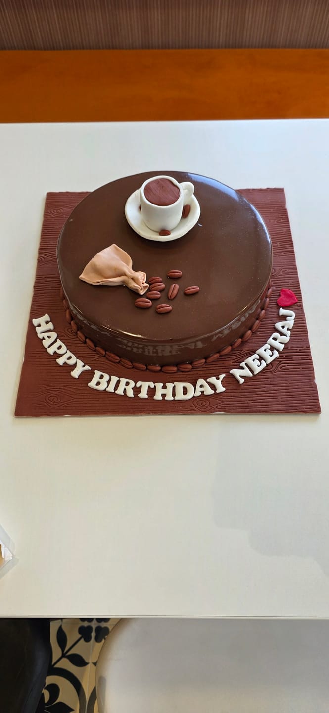 Customer photo review of Coffee lover Design Cake