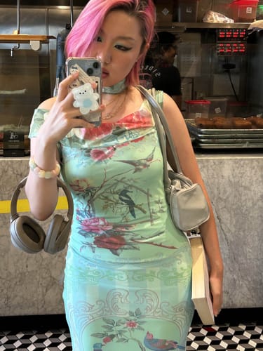 Customer photo review of Yu Wei 鱼尾 Fishtail New Chinese Styles Off Shoulder Dress