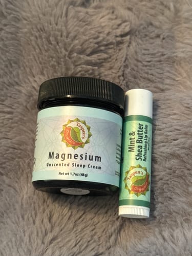 Customer photo review of Magnesium Unscented Sleep Cream